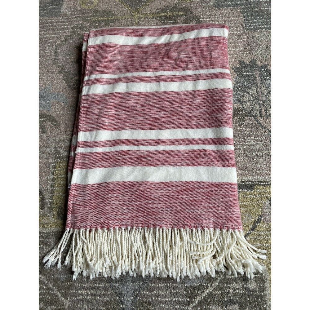 Threshold Blocked Striped Throw Blanket
